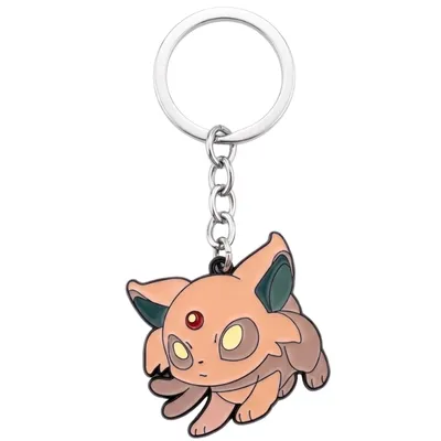 Llavero Espeon Pokémon metal con diseño chibi