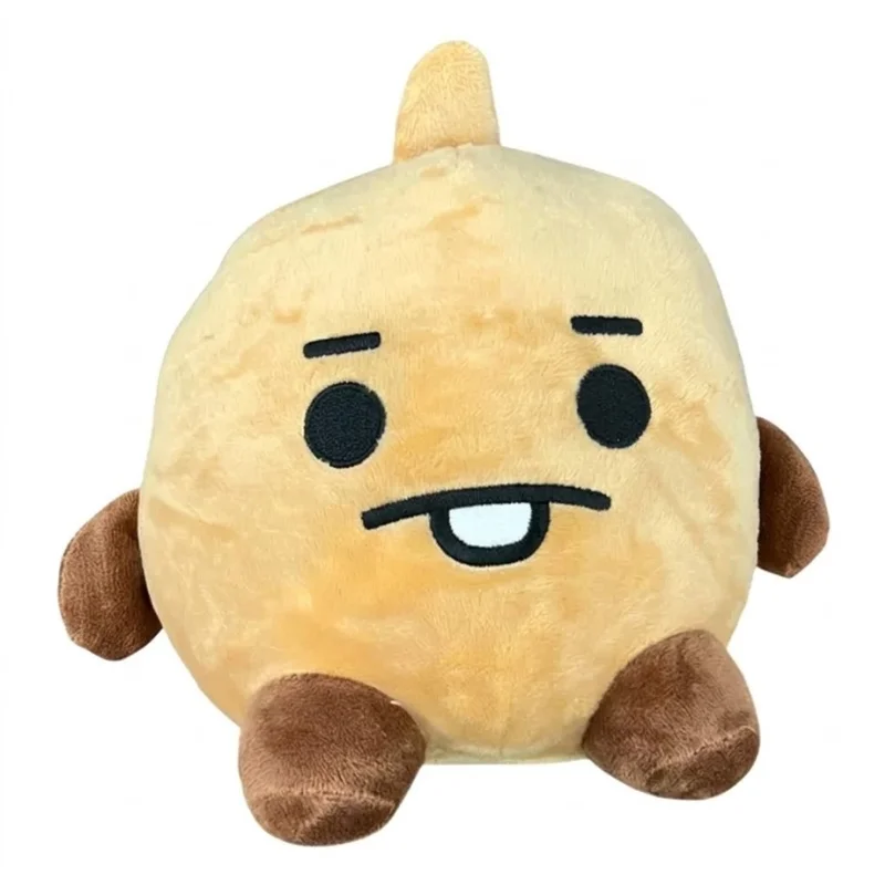 Peluche Shooky BT21 de BTS con expresión sonriente