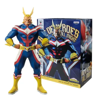 Figura All Might My Hero Academia con caja Banpresto