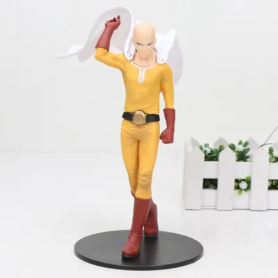 Figura Saitama con capa blanca One Punch Man