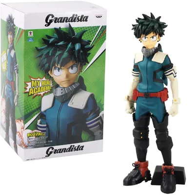 Figura Izuku Midoriya con traje de héroe azul de My Hero Academia