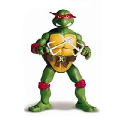 Figura articulada Rafael Tortugas Ninja con antifaz rojo y caparazón amarillo