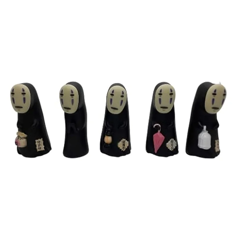 Figuras Sin Cara El Viaje de Chihiro con detalles variados