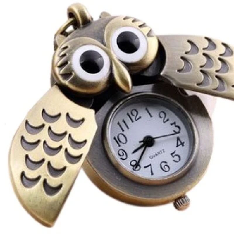 Collar reloj Hedwig Harry Potter con lechuza dorada