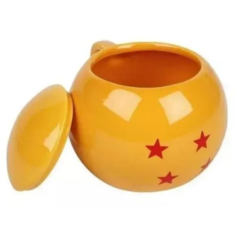 Mug esferas del dragón Dragon Ball naranja 3D con tapa
