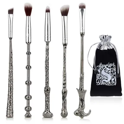 Set de brochas maquillaje varitas mágicas Harry Potter